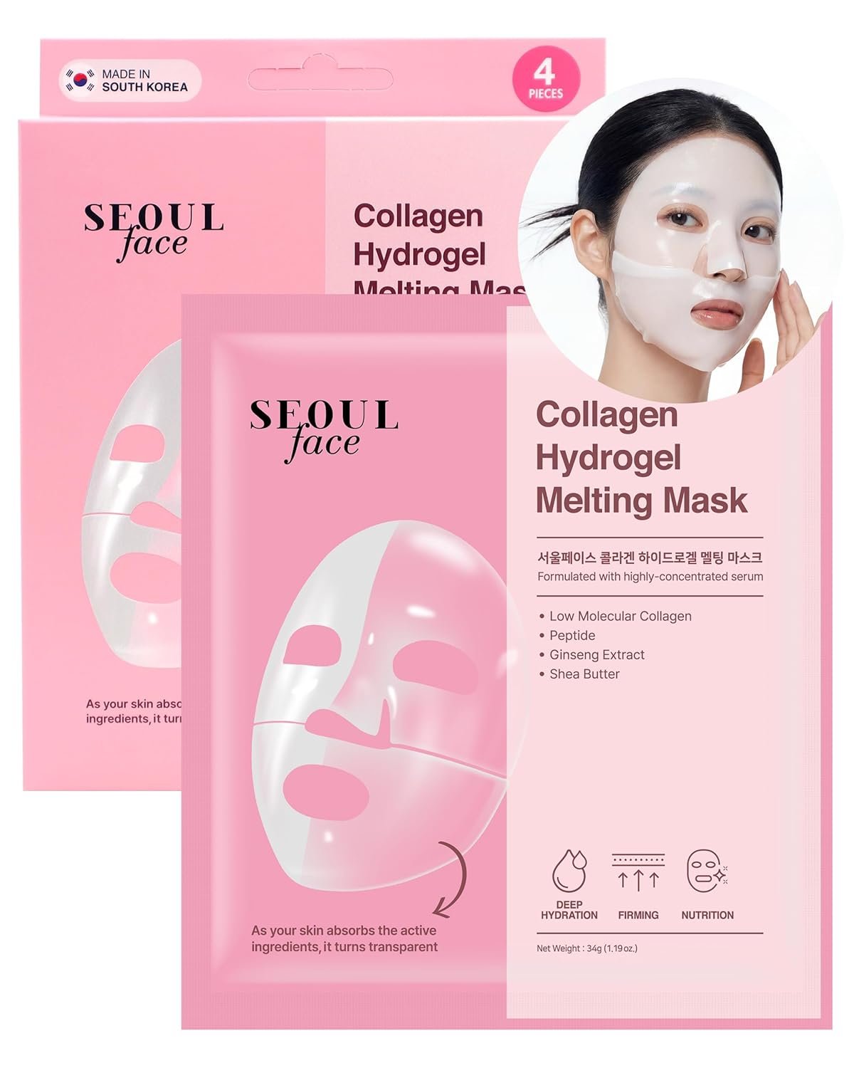 Collagen Hydrogel Melting Mask